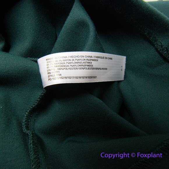 New! Eloquii 9 to 5 Stretch Work Dress dark emerald Green‎ sheath, size 18 - Picture 15 of 16